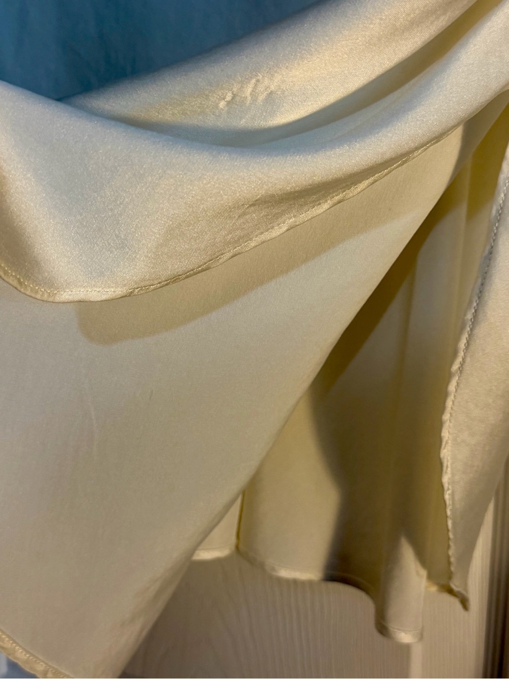 Victoria’s Secret Vintage Gold Label 100% Silk Ivory Slip Dress Sz Large - Picture 6 of 8